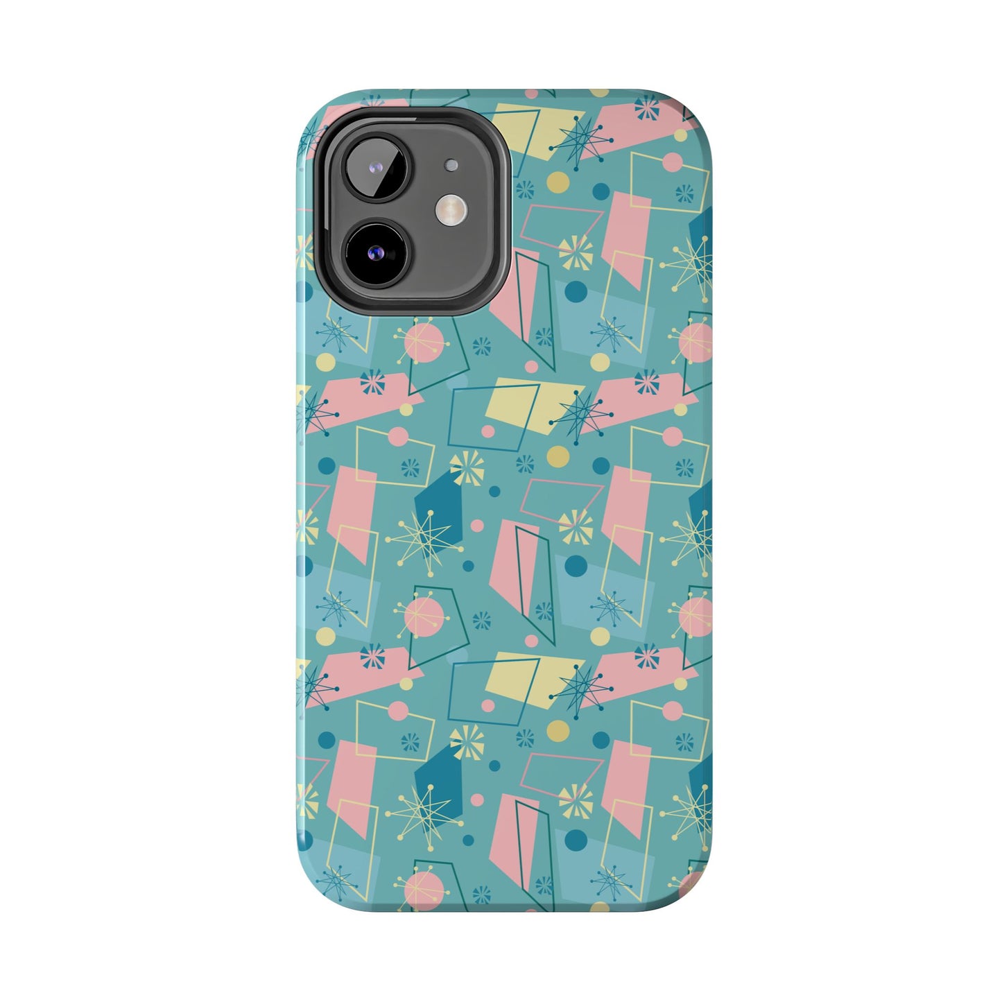 1950s Atomic Retro in Teal Tough iPhone Case