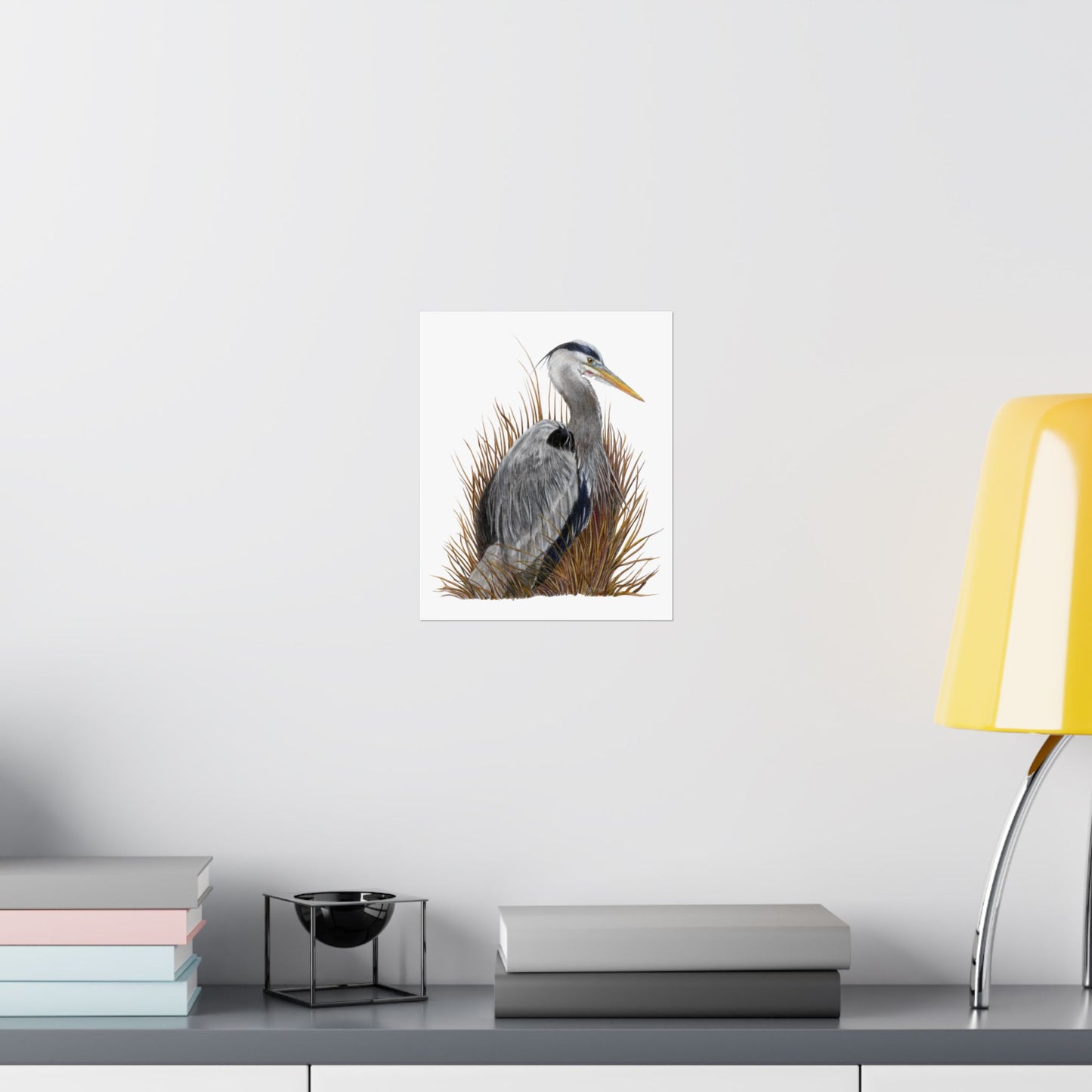 Great Blue Heron Matte Vertical Posters