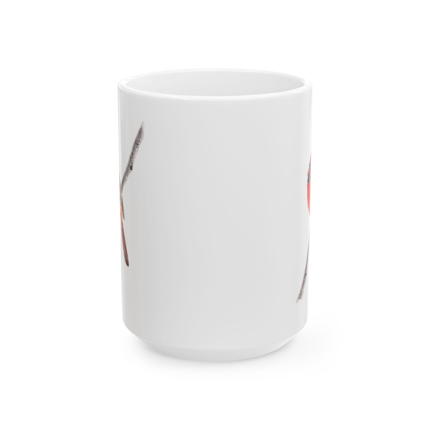 Northern Cardinal Ceramic Mug — Cardinal Coffee Cup (11oz/15oz)