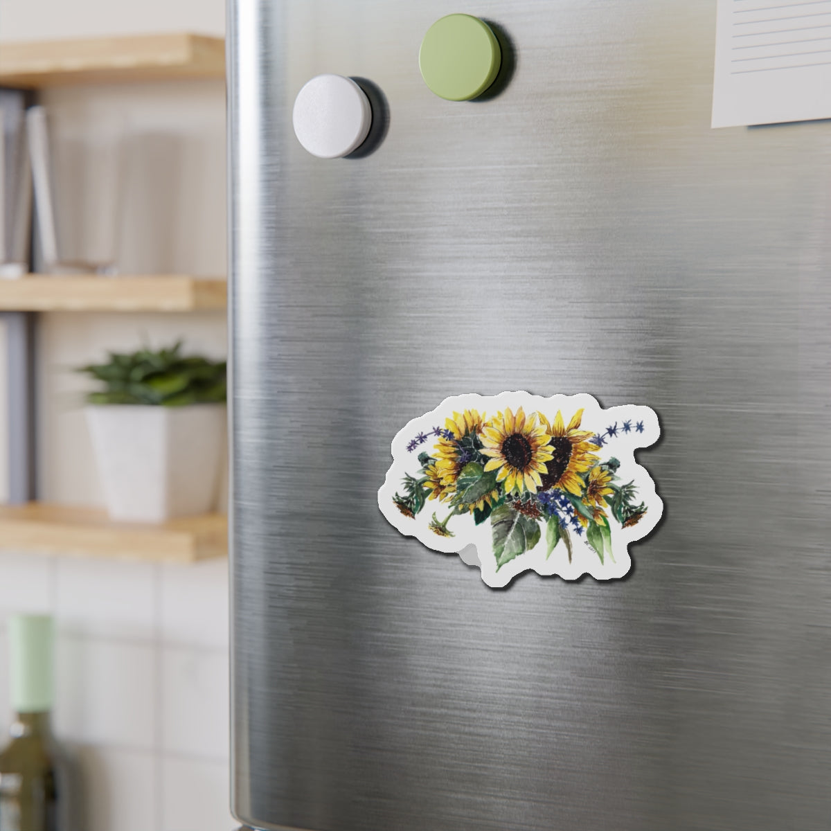 Sunflower Bouquet Die-Cut Magnets