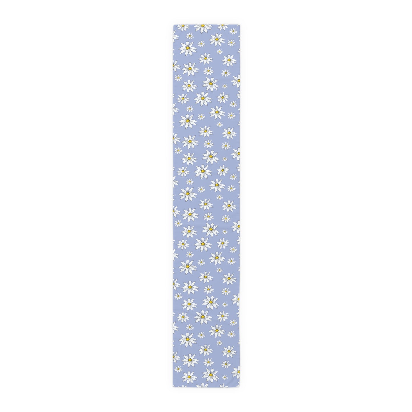 Daisy Pattern Table Runner — Lavender Floral Dining Decor