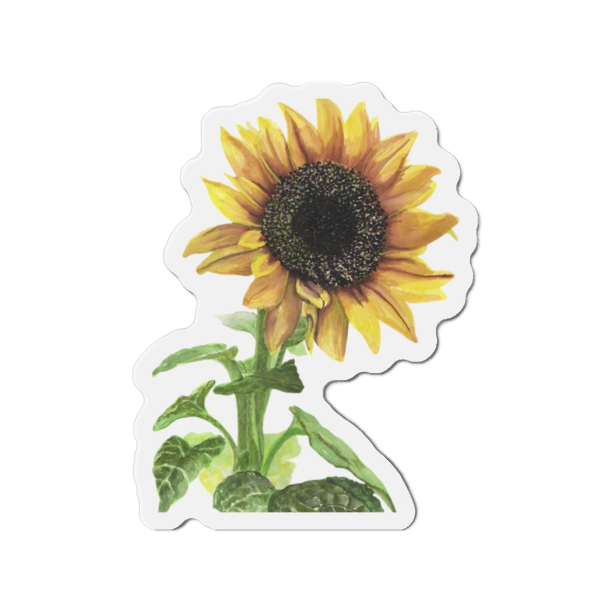 Sunflower Die-Cut Magnets