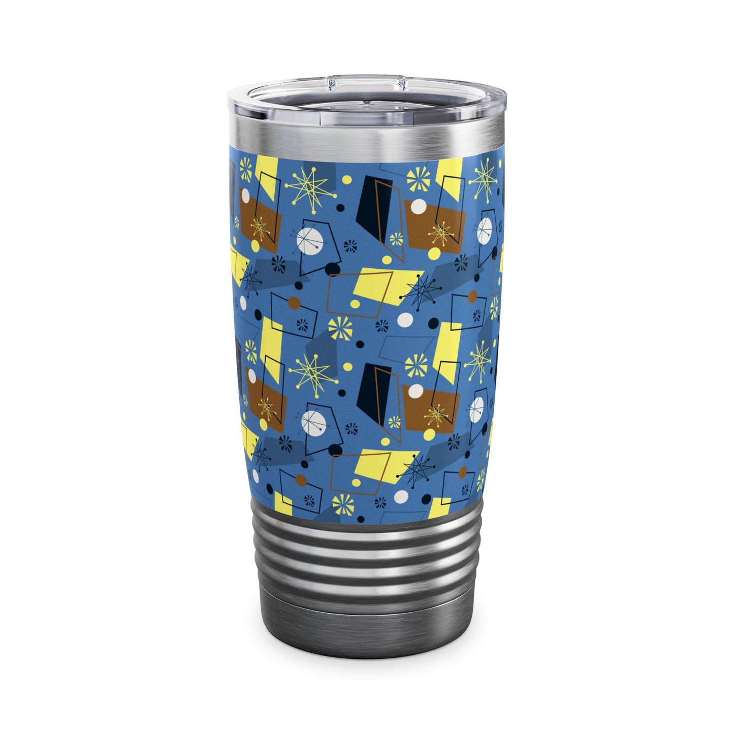 20oz Ringneck Tumbler — Mid-Century Retro Atomic Pattern