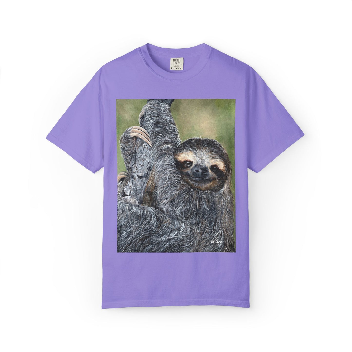 Unisex Garment-Dyed Sloth T-shirt