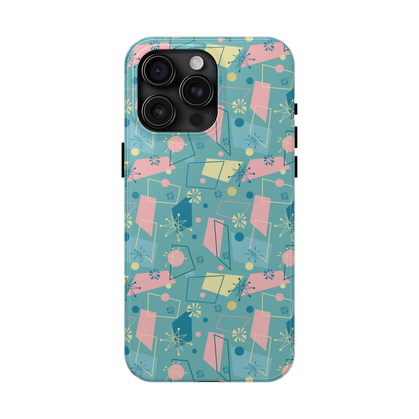 1950s Atomic Retro in Teal Tough iPhone Case