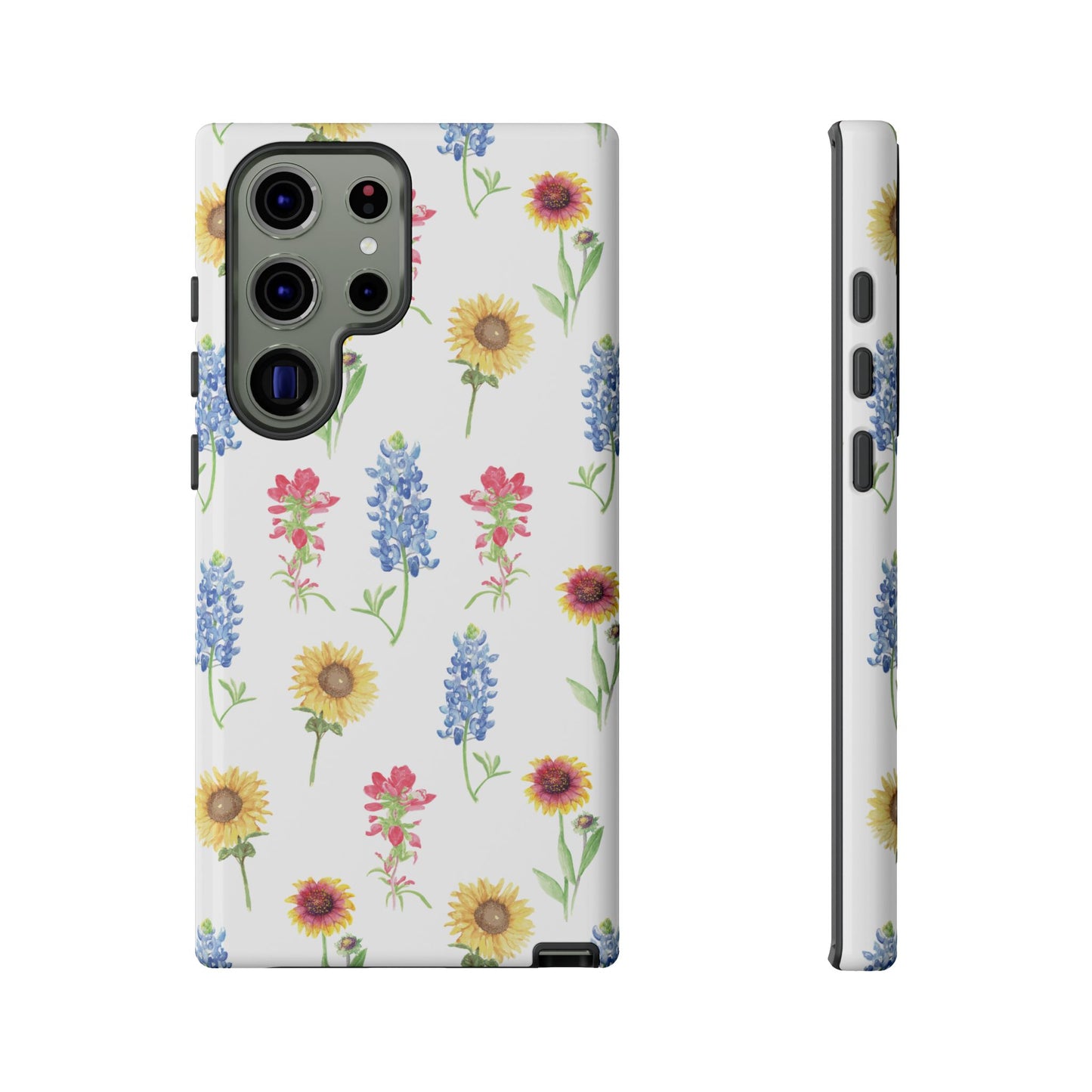 Texas Wildflower Pattern Tough Phone Cases