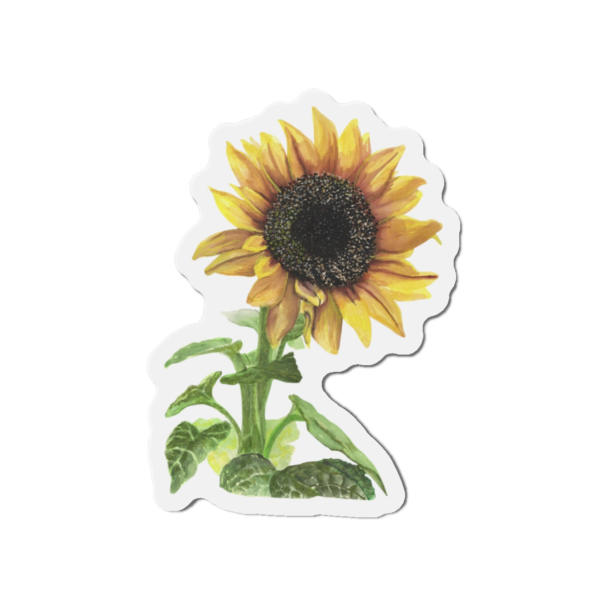 Sunflower Die-Cut Magnets