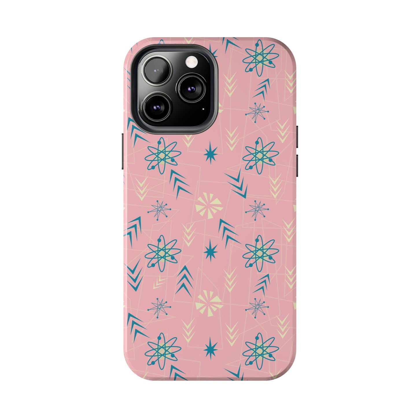 1950s Atomic Age Retro Tough iPhone Case in Pink