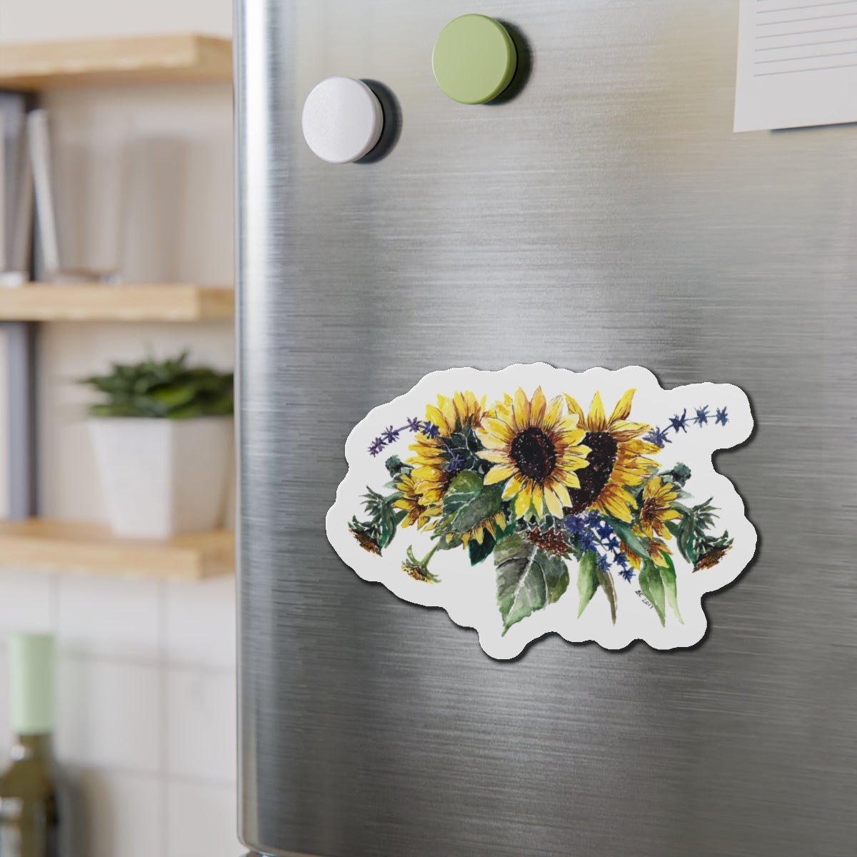 Sunflower Bouquet Die-Cut Magnets