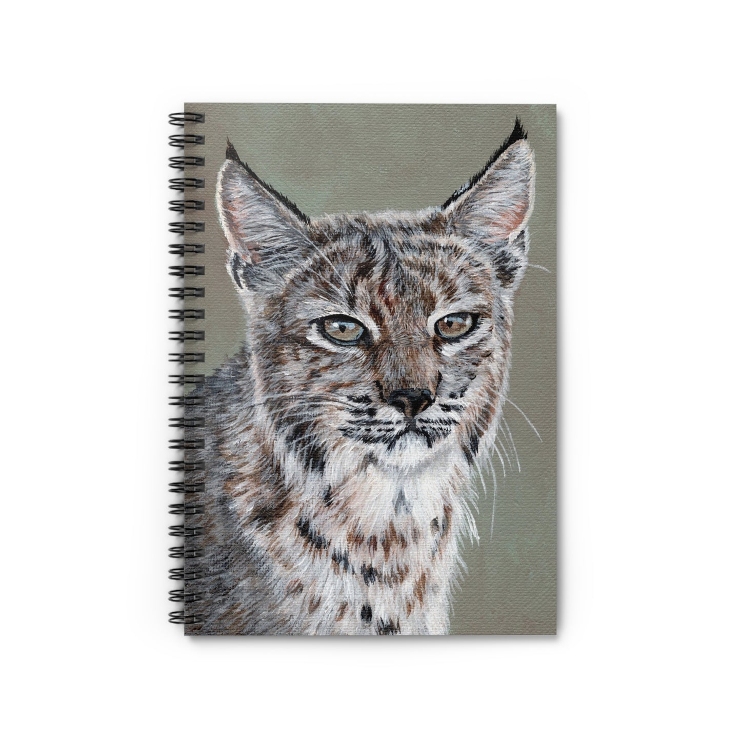 Lynx Portrait Spiral Notebook — Ruled Journal for Wildlife Lovers