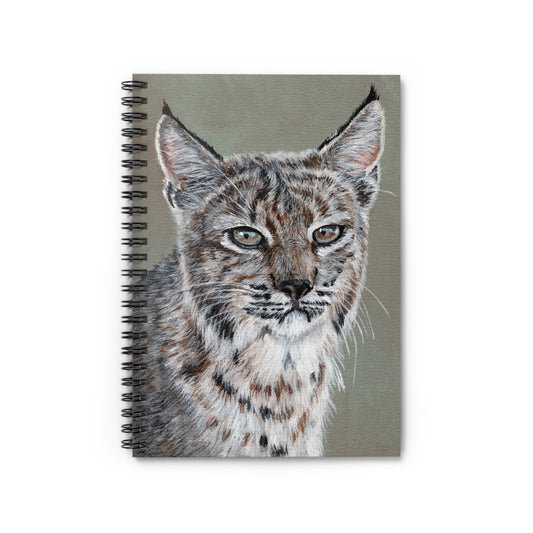 Lynx Portrait Spiral Notebook — Ruled Journal for Wildlife Lovers