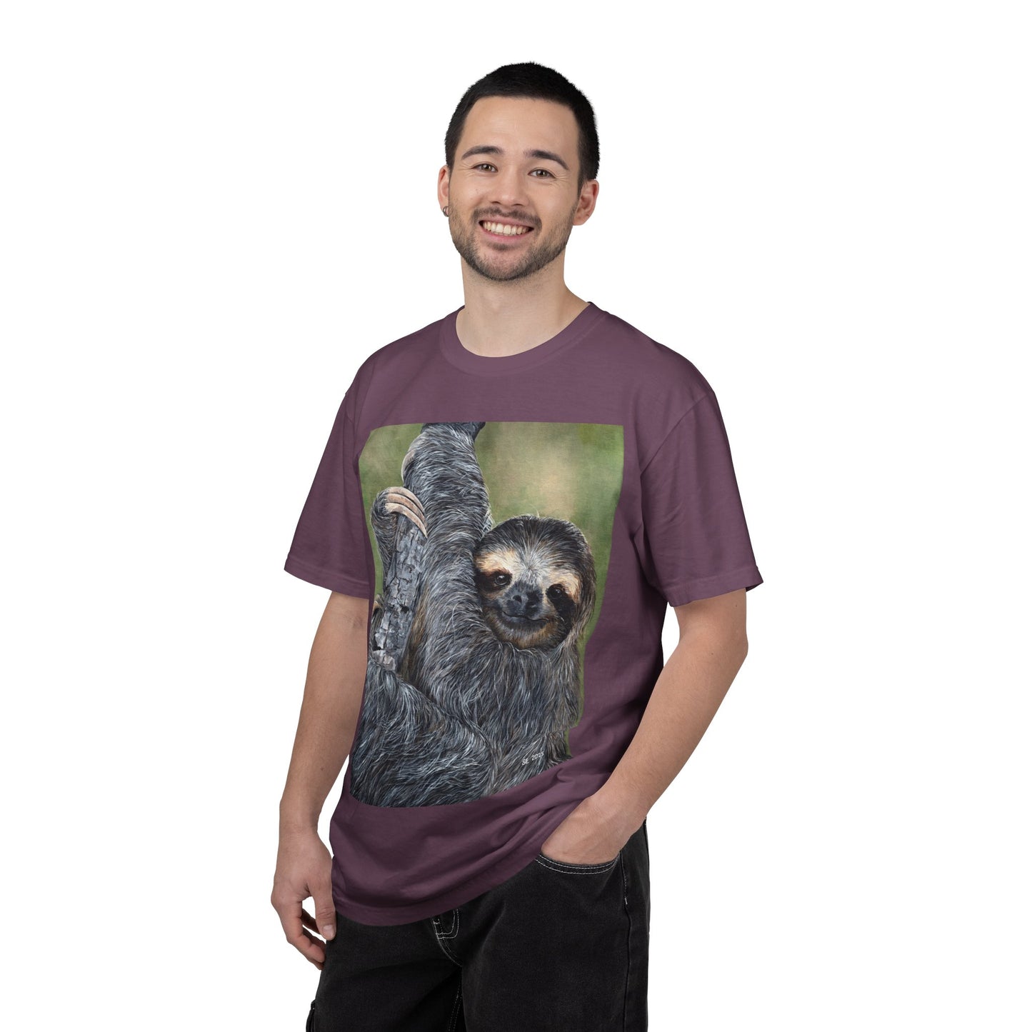 Unisex Garment-Dyed Sloth T-shirt