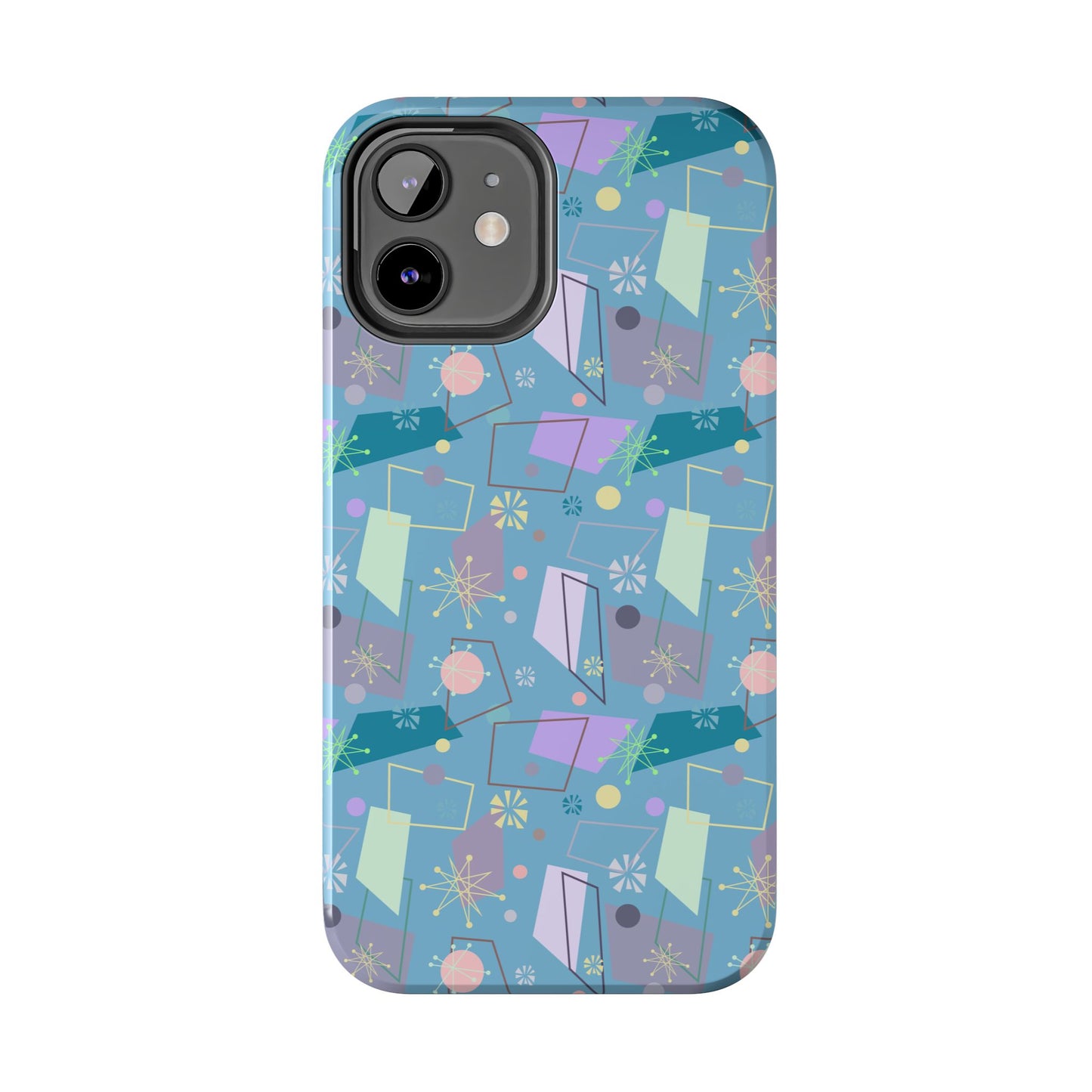 Atomic Retro in Blue Tough iPhone Case