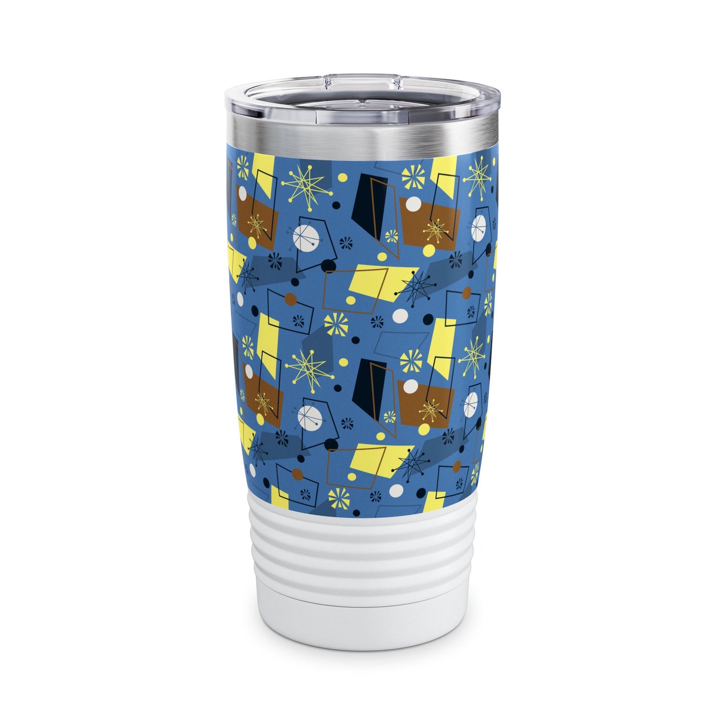 20oz Ringneck Tumbler — Mid-Century Retro Atomic Pattern