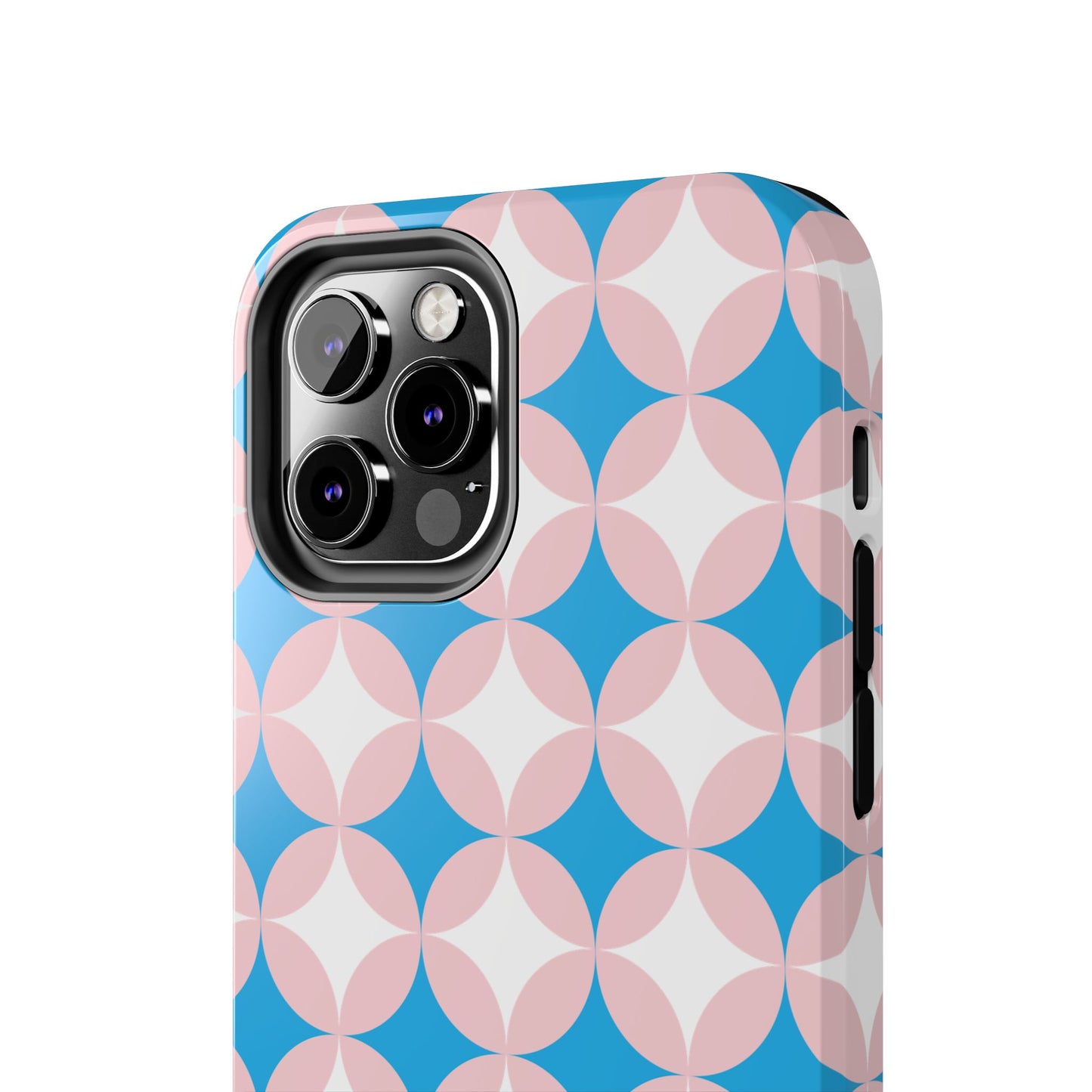 1950s Vintage Circle and Diamond Pattern Tough iPhone Cases