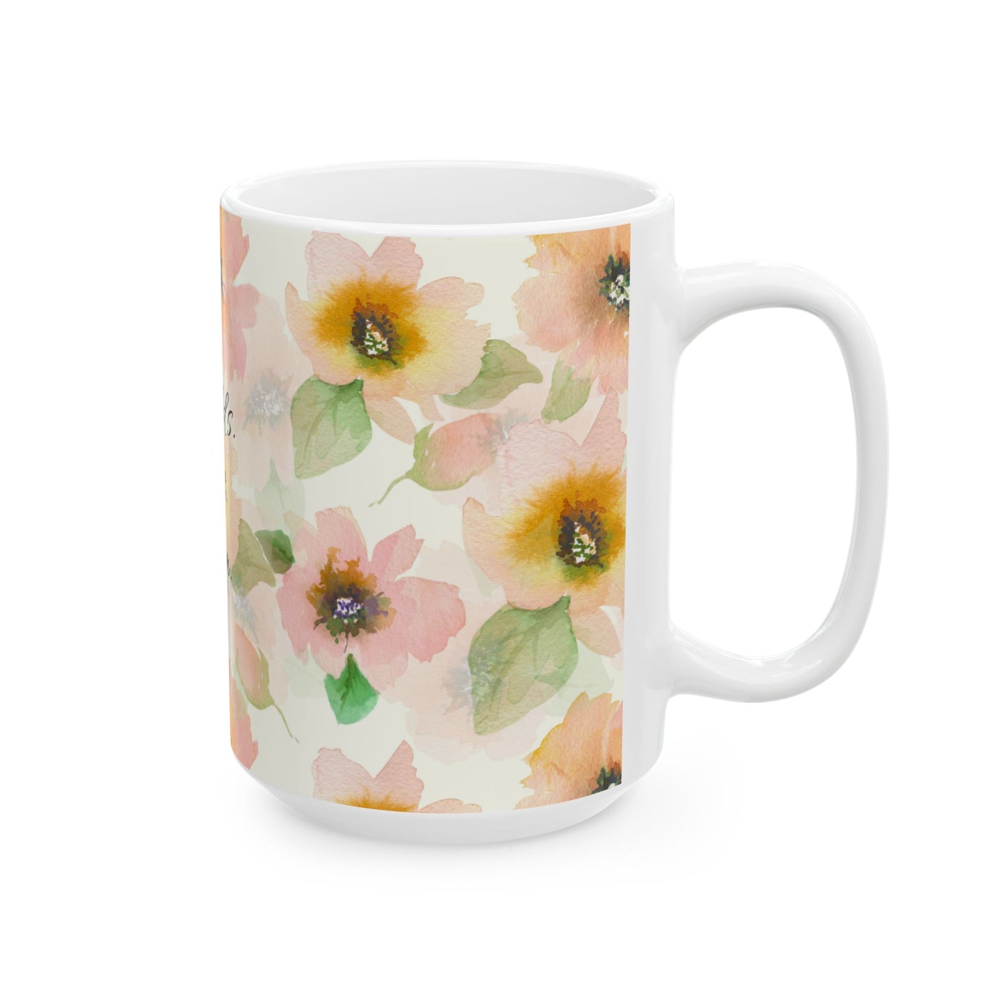 World's Best Mom Floral Ceramic Mug — Mother's Day Gift (11oz & 15oz)