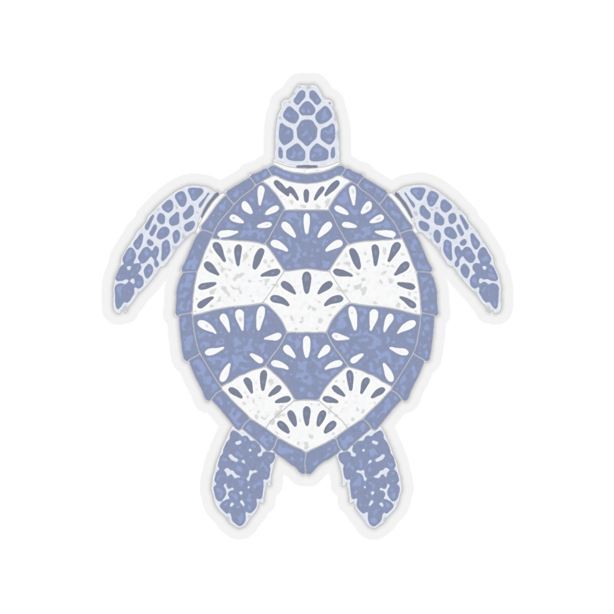 Stylized Sea Turtle Kiss-Cut Stickers