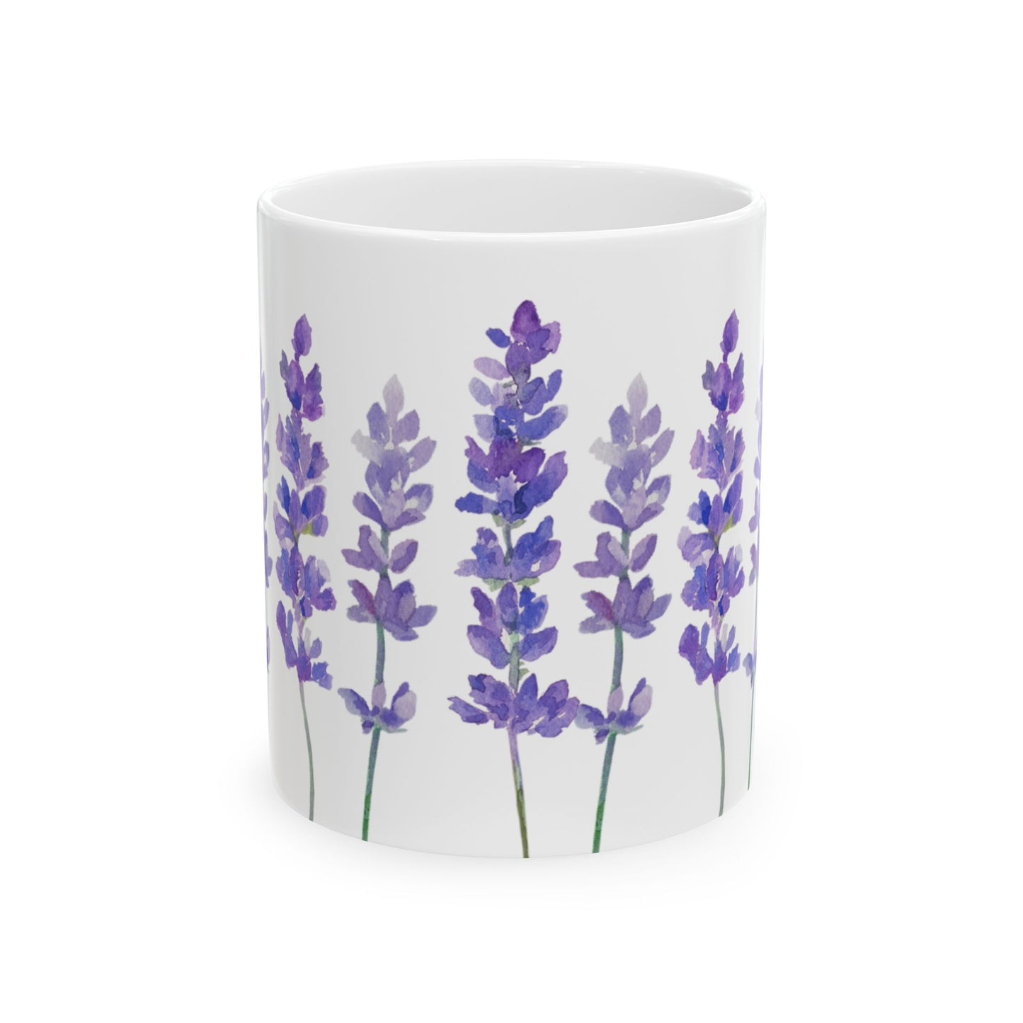 Lavender Flowers Ceramic Mug 11oz