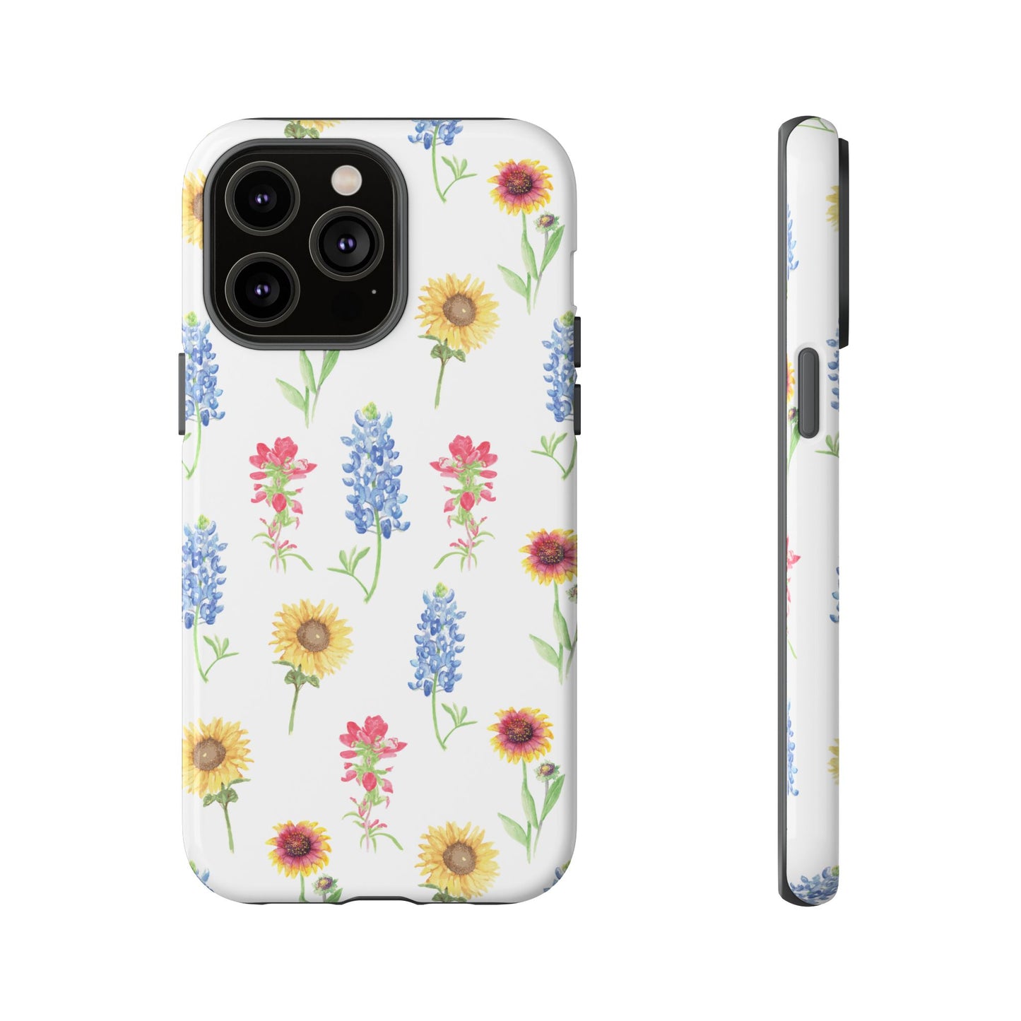 Texas Wildflower Pattern Tough Phone Cases