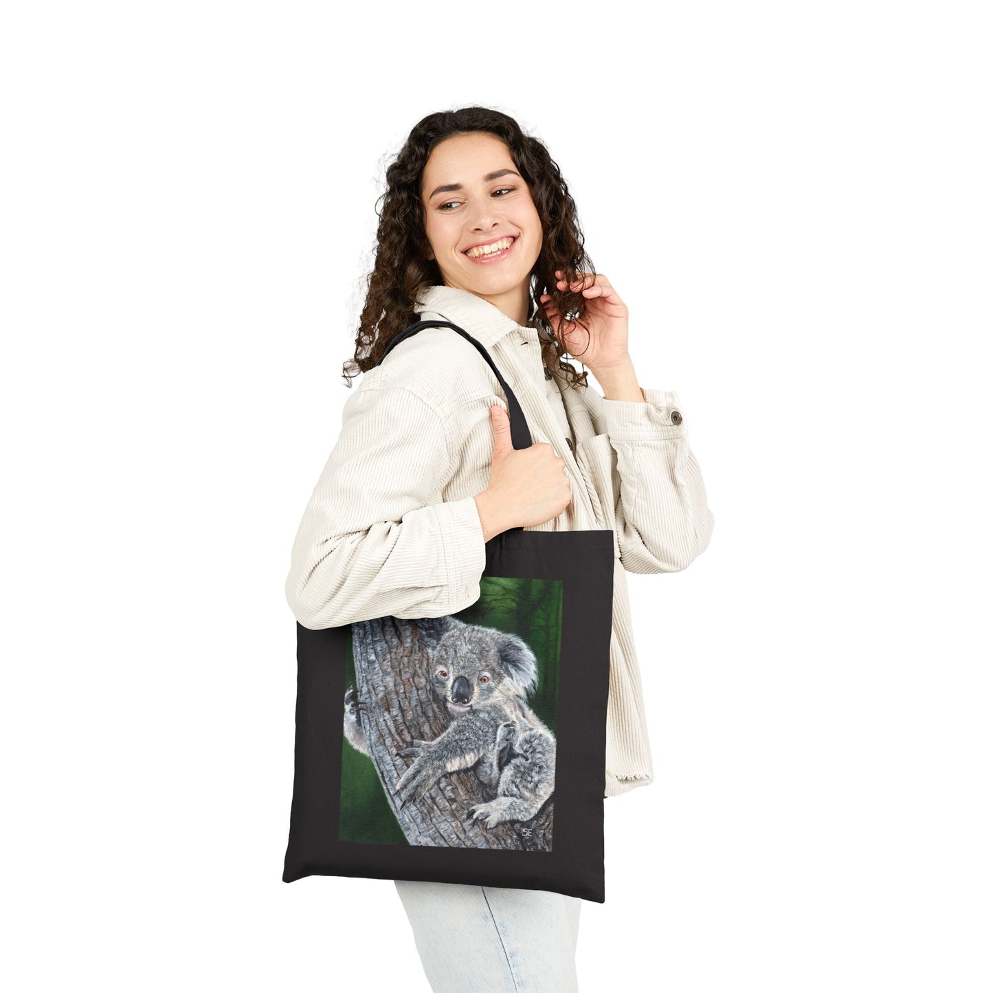 Koala Canvas Tote Bag – Cute Wildlife Print Eco-Friendly Shopper