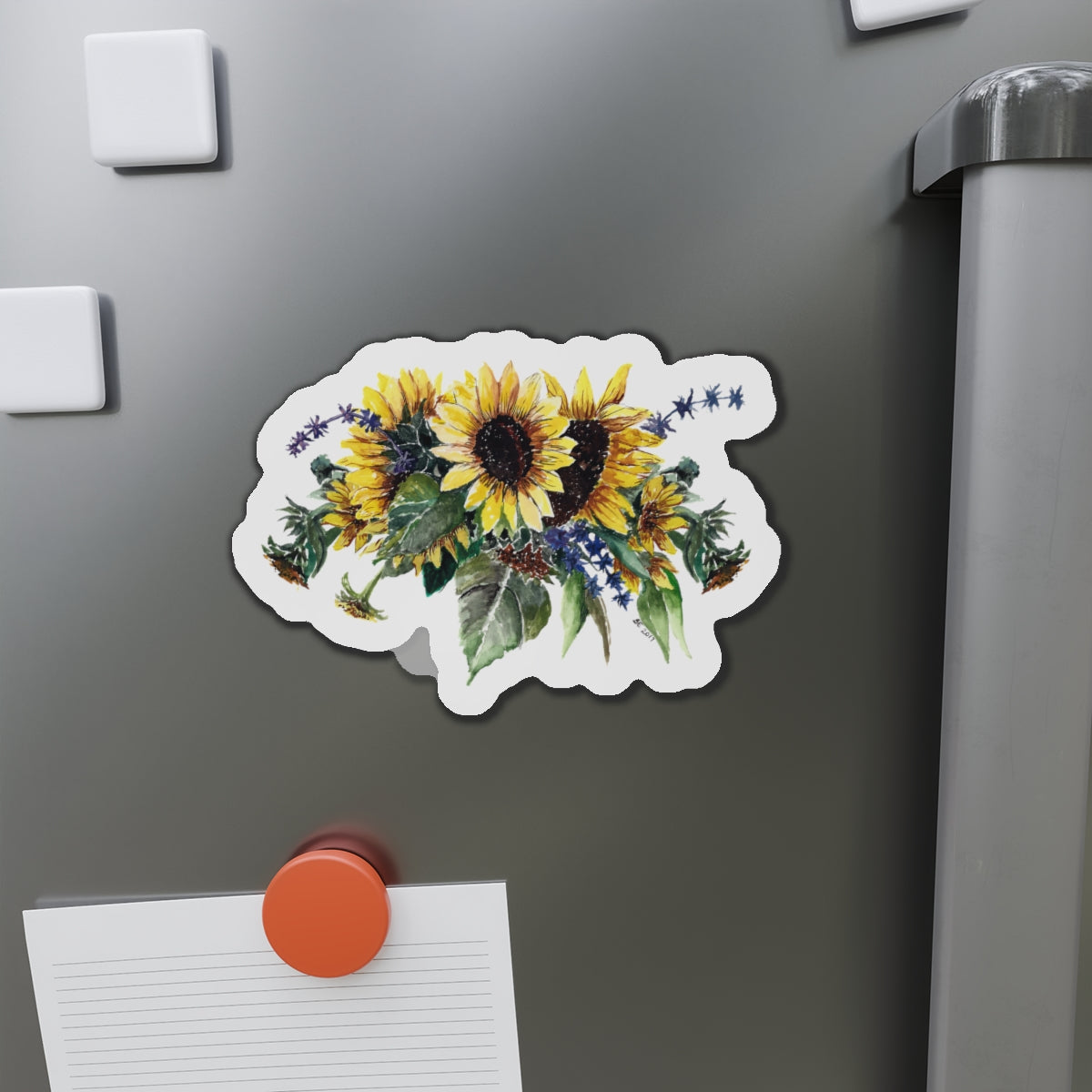 Sunflower Bouquet Die-Cut Magnets