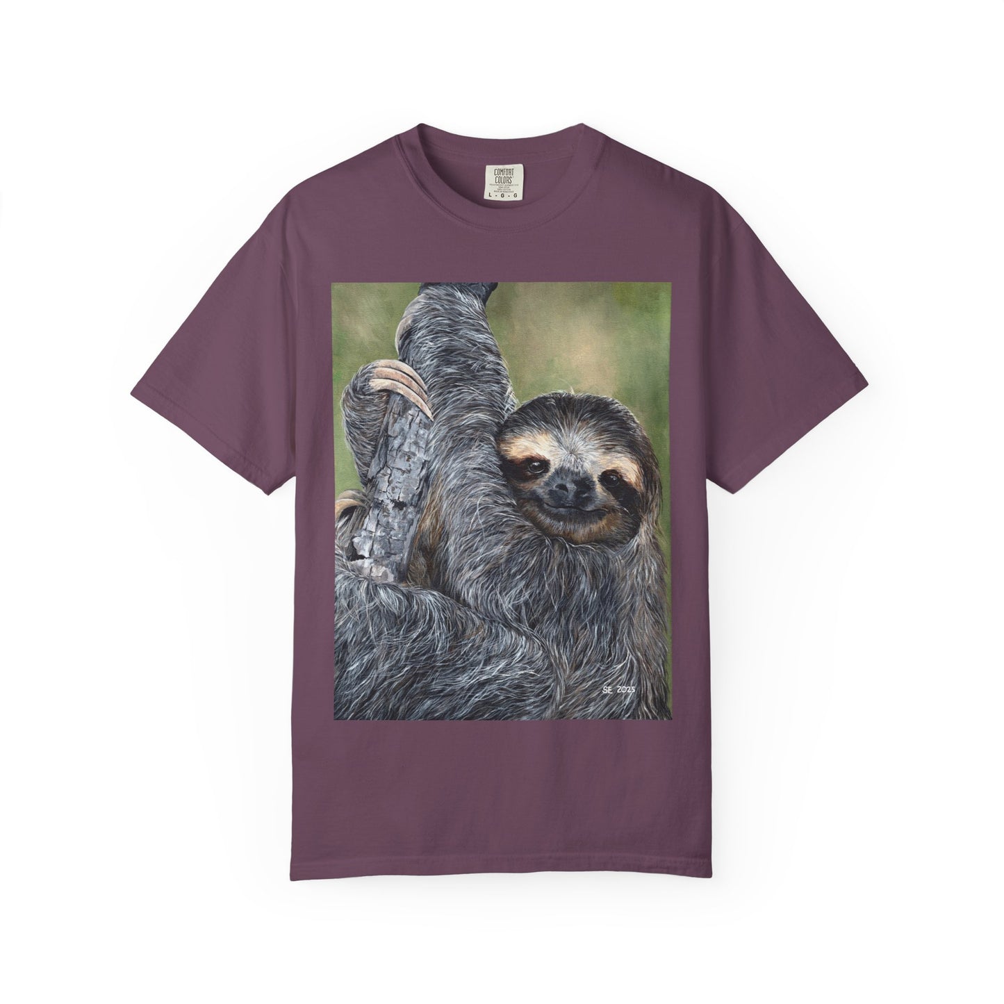 Unisex Garment-Dyed Sloth T-shirt