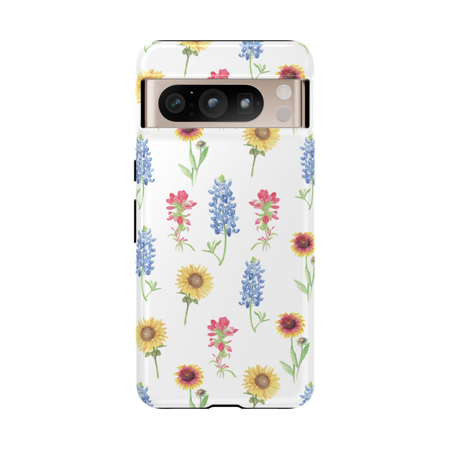 Texas Wildflower Pattern Tough Phone Cases