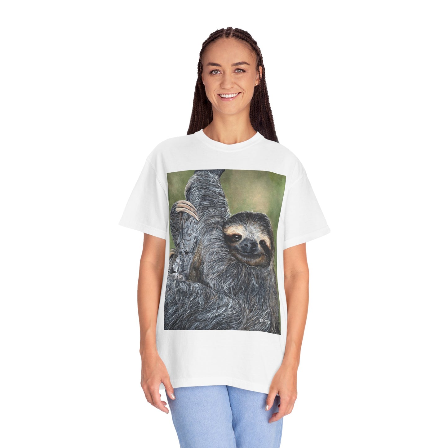 Unisex Garment-Dyed Sloth T-shirt