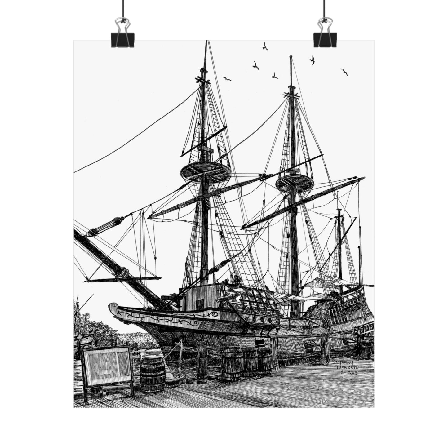 Tall Ship Susan Constant Premium Matte vertical posters