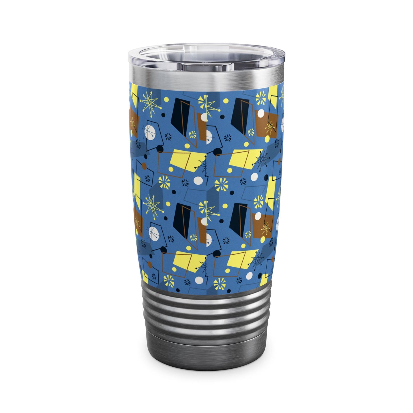 20oz Ringneck Tumbler — Mid-Century Retro Atomic Pattern