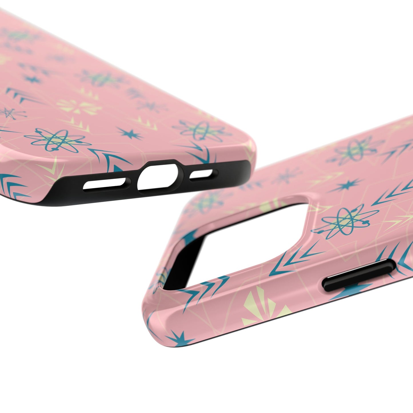 1950s Atomic Age Retro Tough iPhone Case in Pink