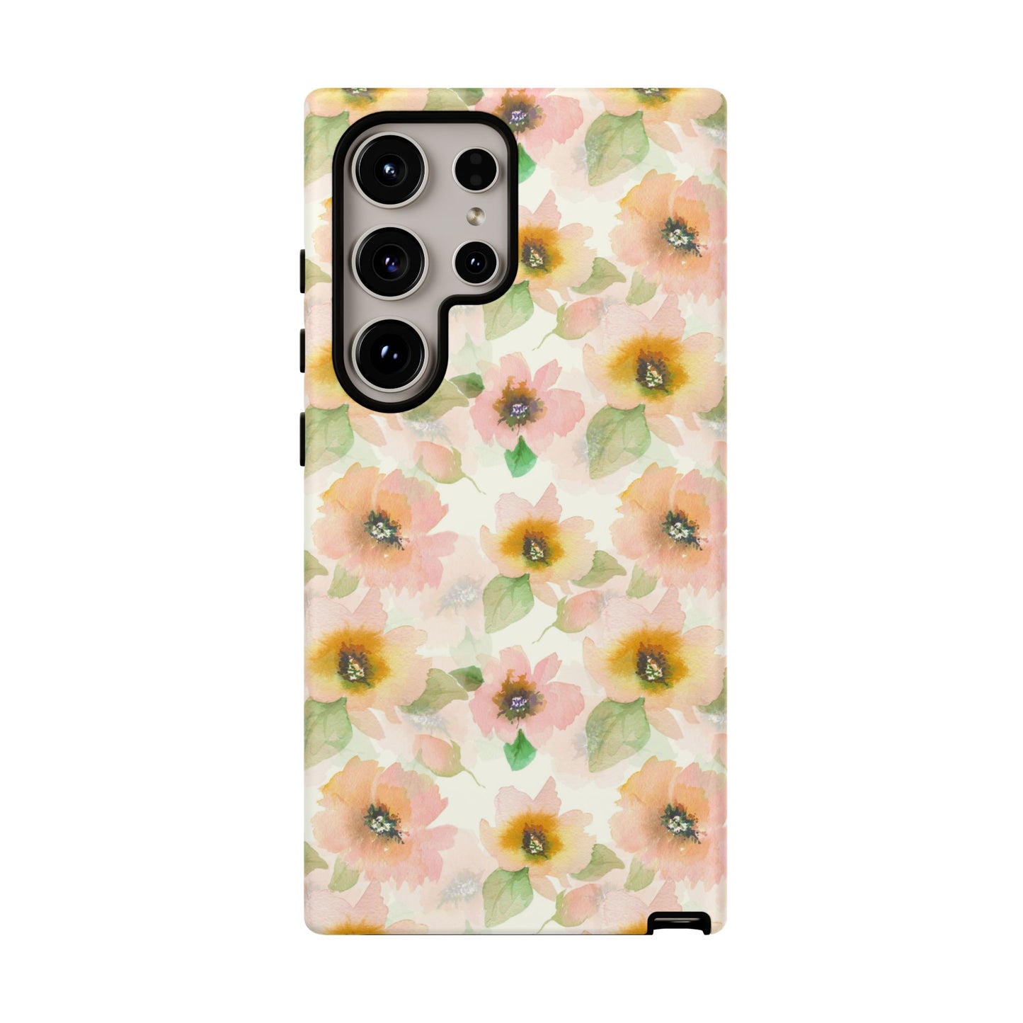 Soft Floral Pattern Tough Phone Cases