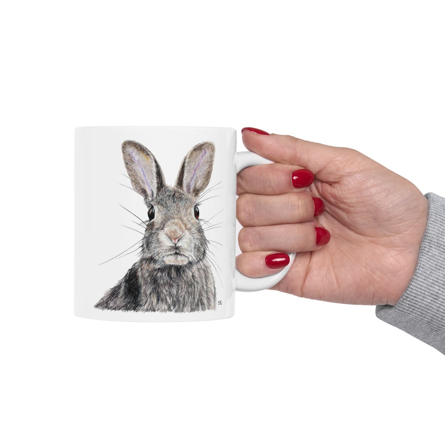 Rabbit Ceramic Mug, (11oz, 15oz)