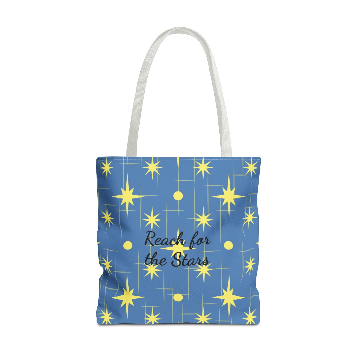 Reach for the Stars Tote Bag — Inspirational Star Pattern All-Over Print