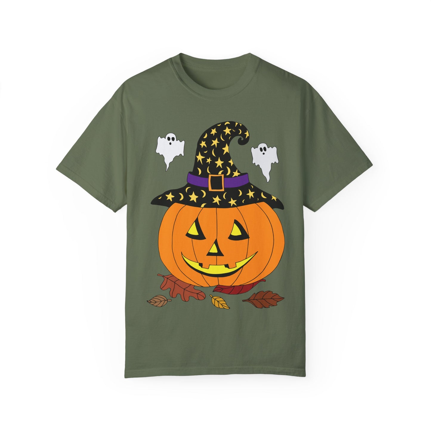 Halloween Jack O'Lantern Unisex Garment-Dyed T-shirt