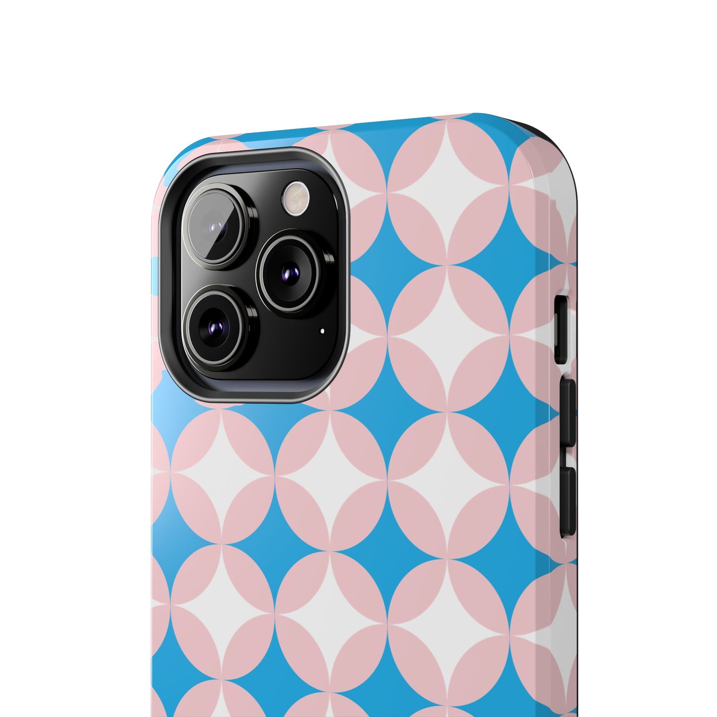 1950s Vintage Circle and Diamond Pattern Tough iPhone Cases