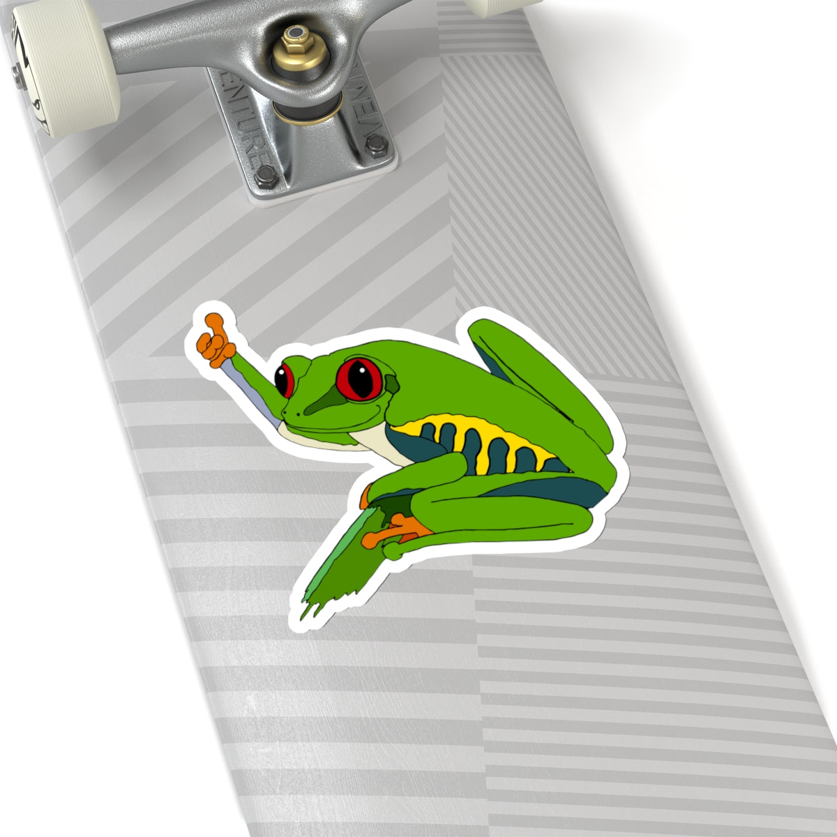 Red Eyed Tree Frog Thumbs Up Kiss-Cut Stickers