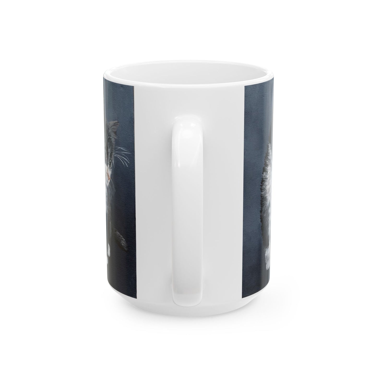 Ceramic Mug - Tuxedo Kitten Coffee Mug (11oz/15oz)