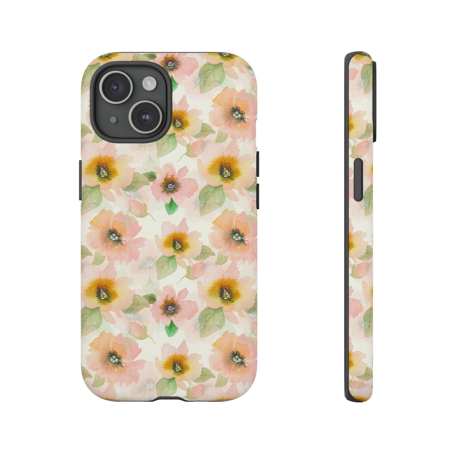 Soft Floral Pattern Tough Phone Cases