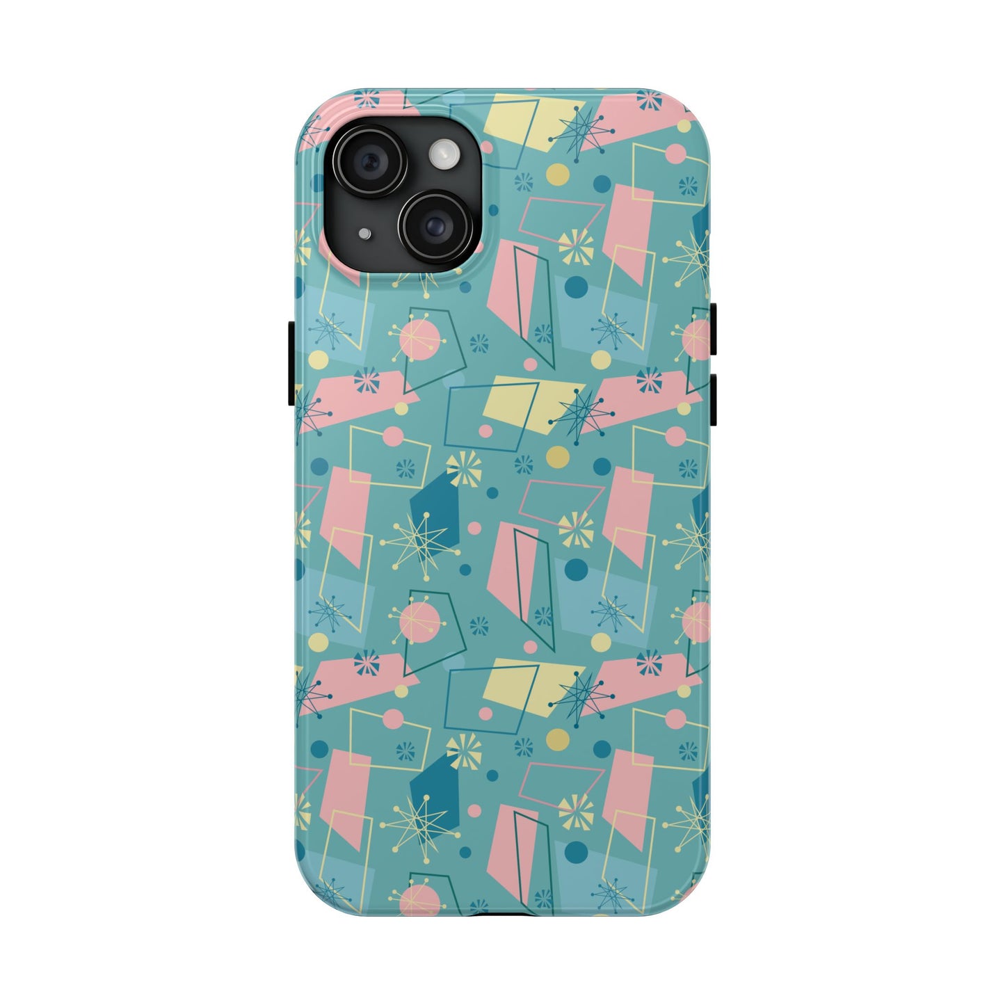 1950s Atomic Retro in Teal Tough iPhone Case