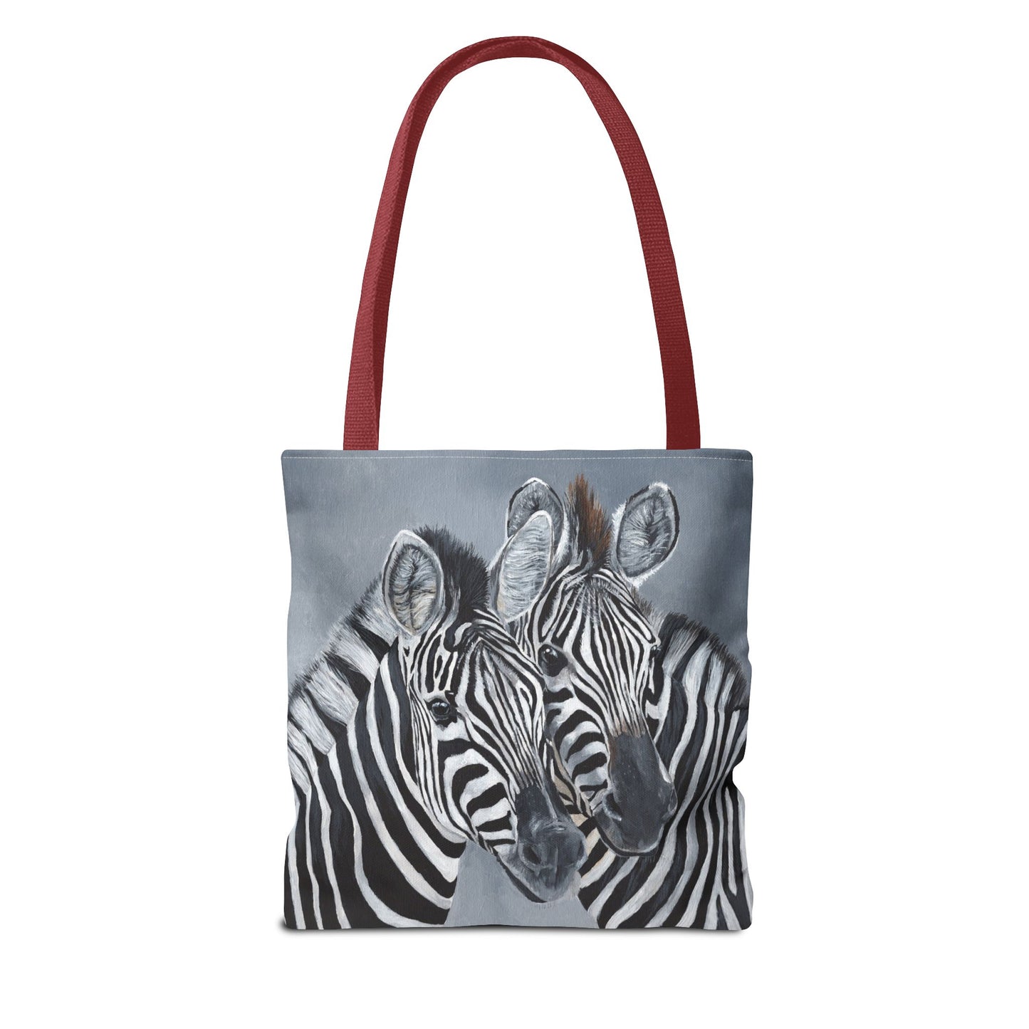 Zebra Pair Tote Bag — Artistic Black & White Animal Print Tote for Everyday Use