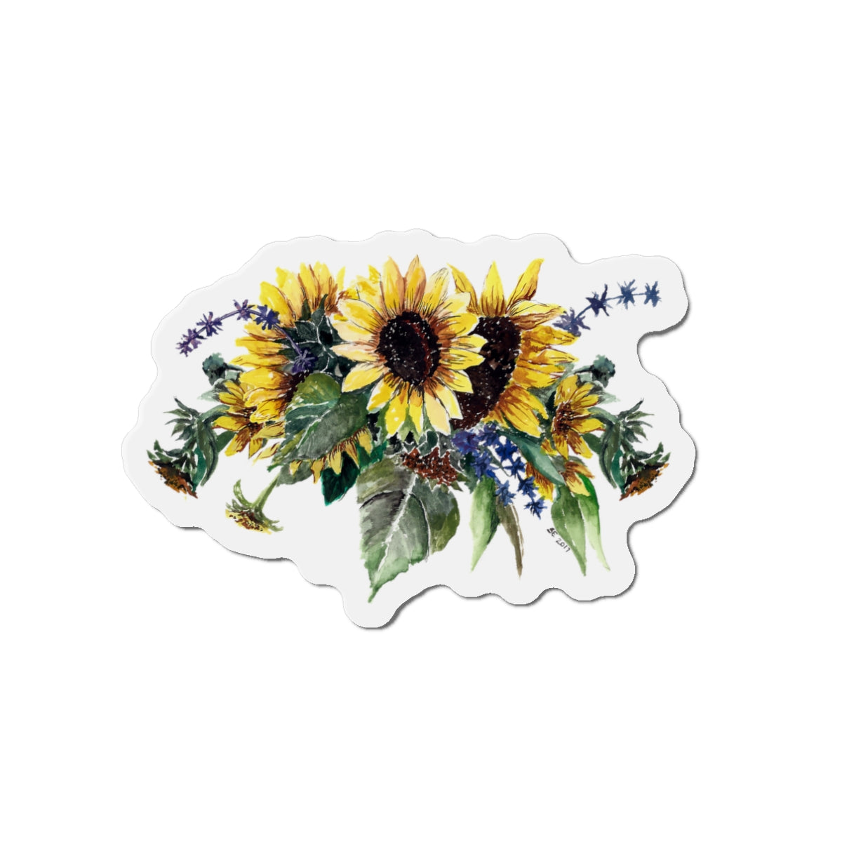 Sunflower Bouquet Die-Cut Magnets