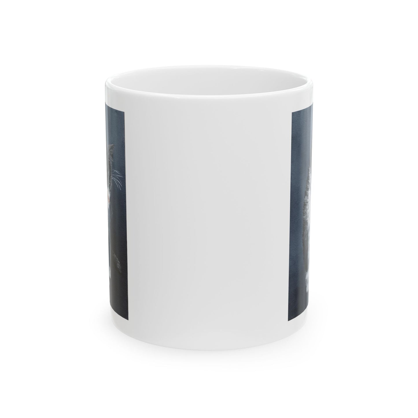 Ceramic Mug - Tuxedo Kitten Coffee Mug (11oz/15oz)