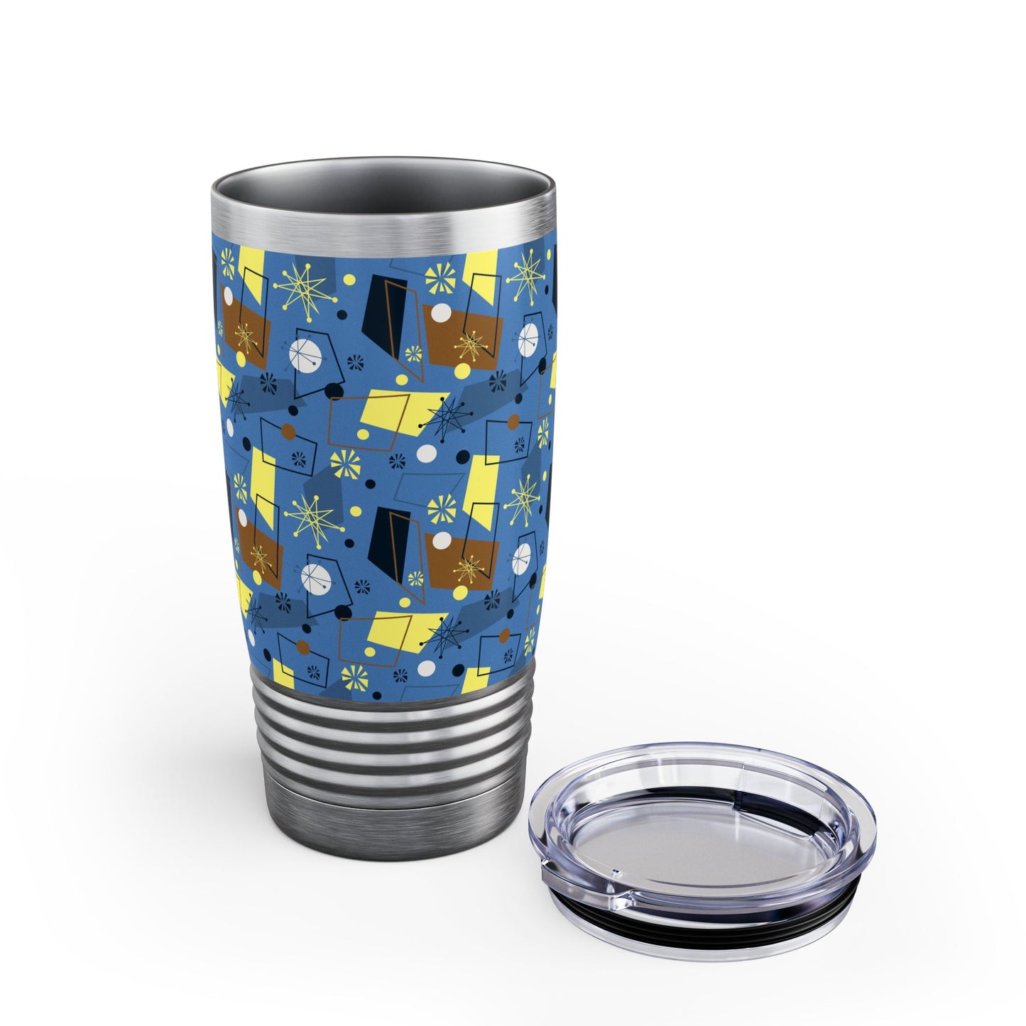 20oz Ringneck Tumbler — Mid-Century Retro Atomic Pattern