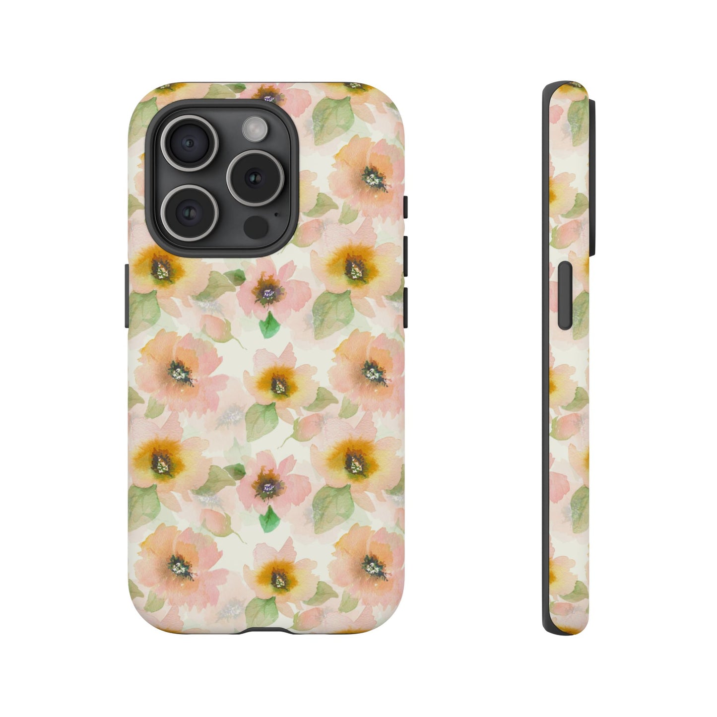 Soft Floral Pattern Tough Phone Cases