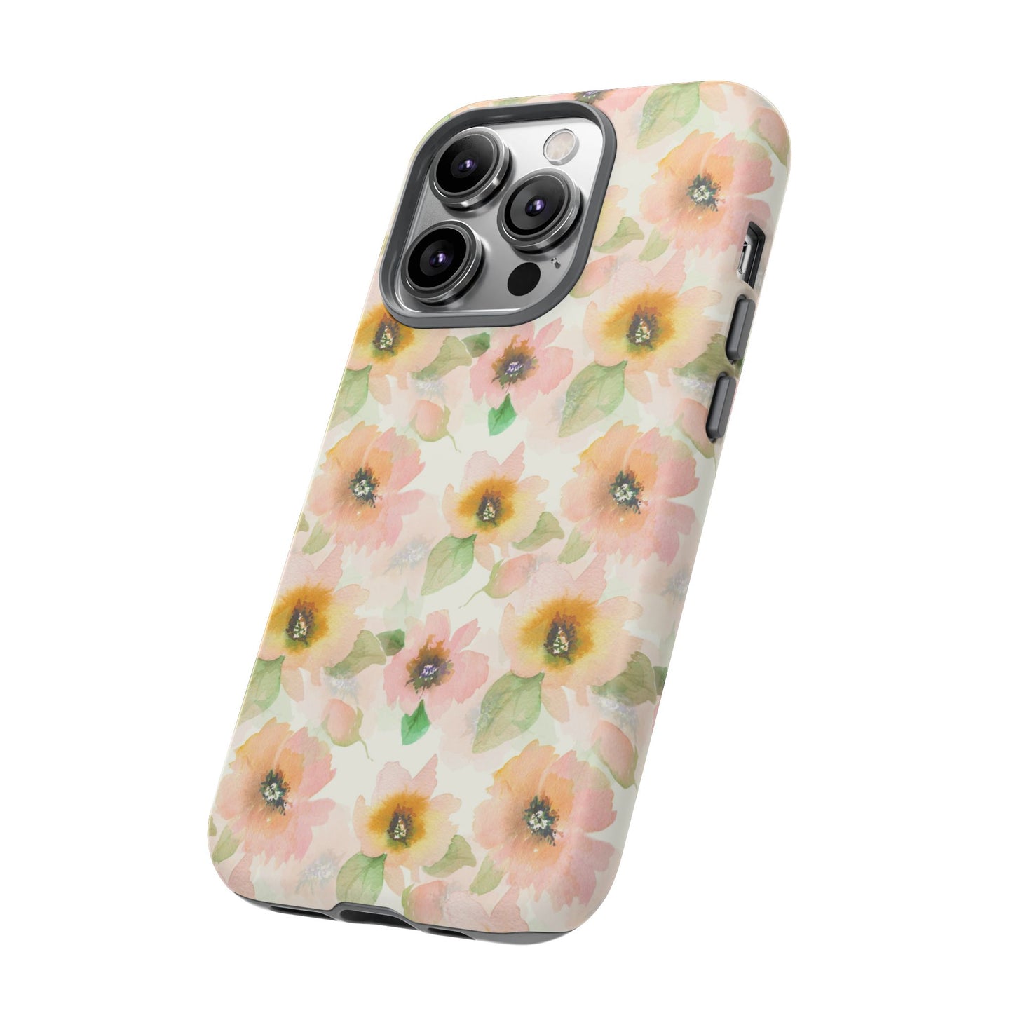 Soft Floral Pattern Tough Phone Cases