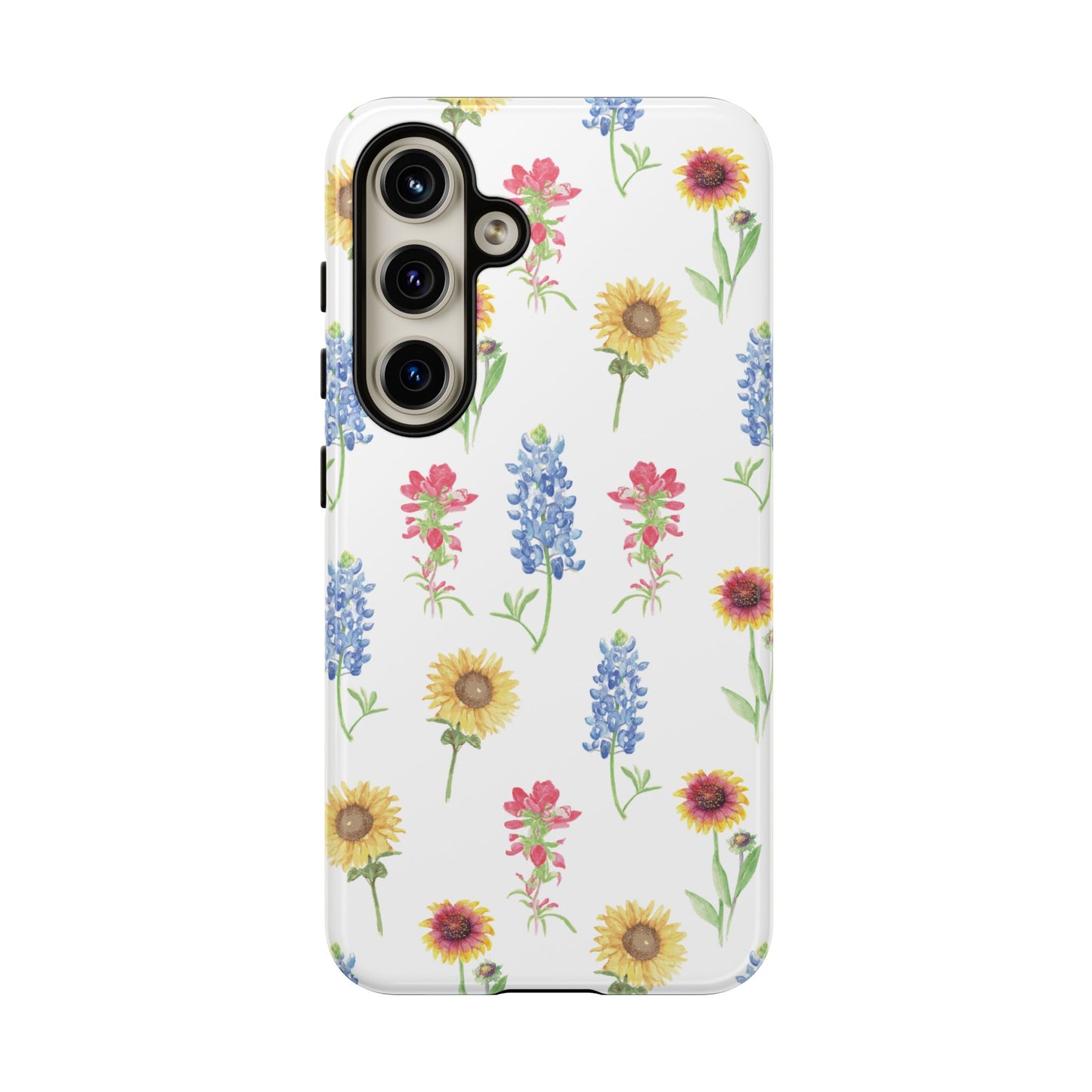 Texas Wildflower Pattern Tough Phone Cases