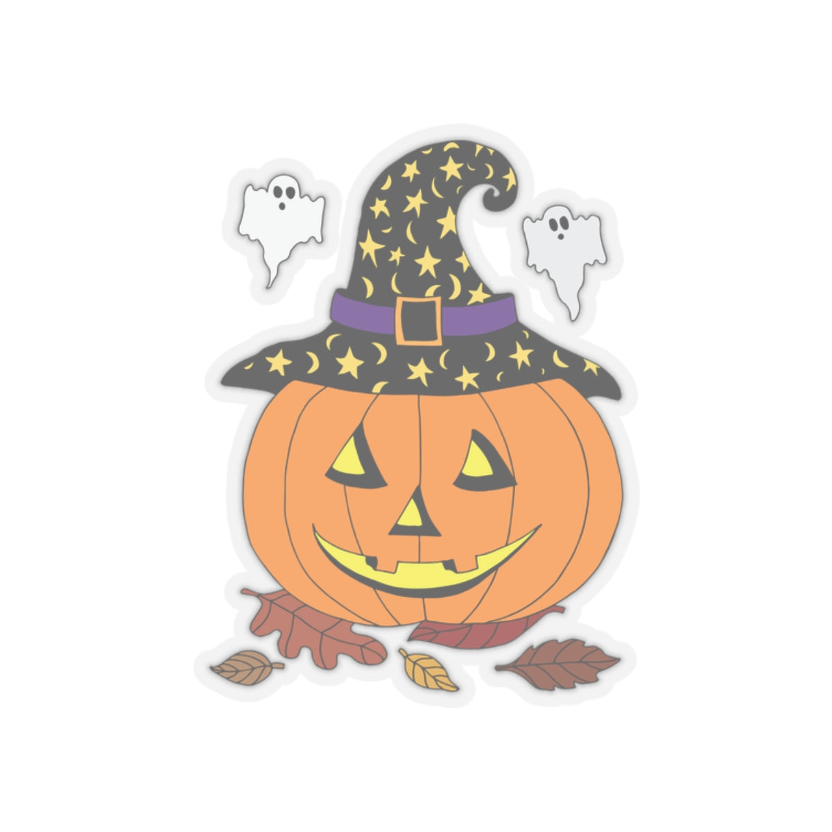 Halloween Jack O' Lantern Kiss-Cut Stickers