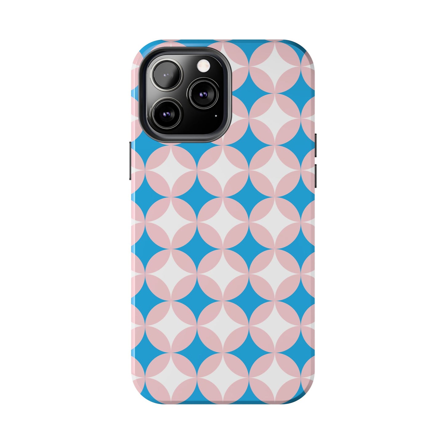 1950s Vintage Circle and Diamond Pattern Tough iPhone Cases