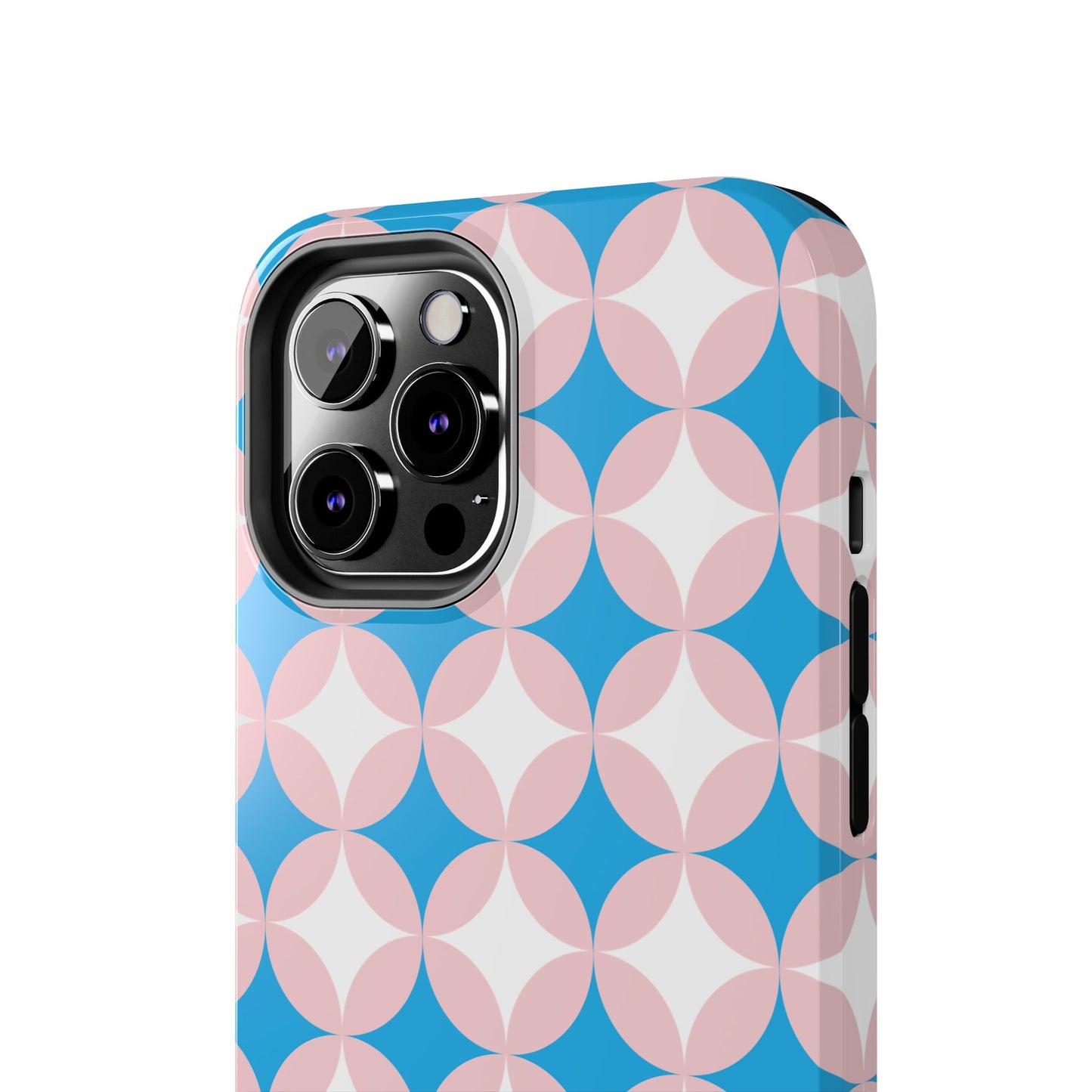 1950s Vintage Circle and Diamond Pattern Tough iPhone Cases